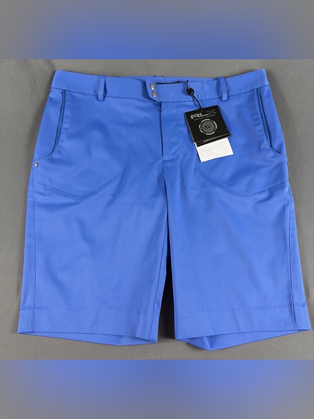 RLX Ralph Lauren Womens Golf Shorts 6 Blue Polyester